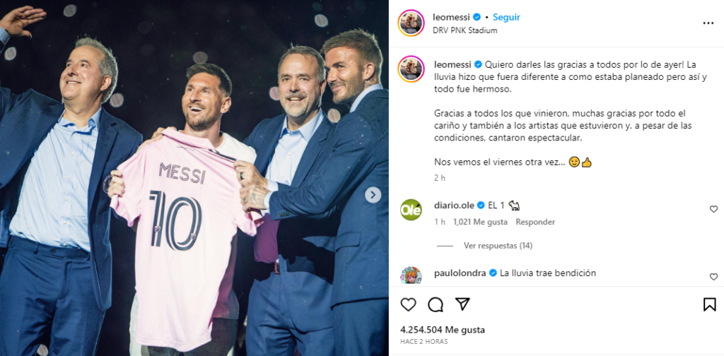 Leo Messi agradeció el cariño de los fanáticos luego de su presentación en el Inter Miami 5 6a7c0ca6add05a7b7881ba496e3052e0 - 4