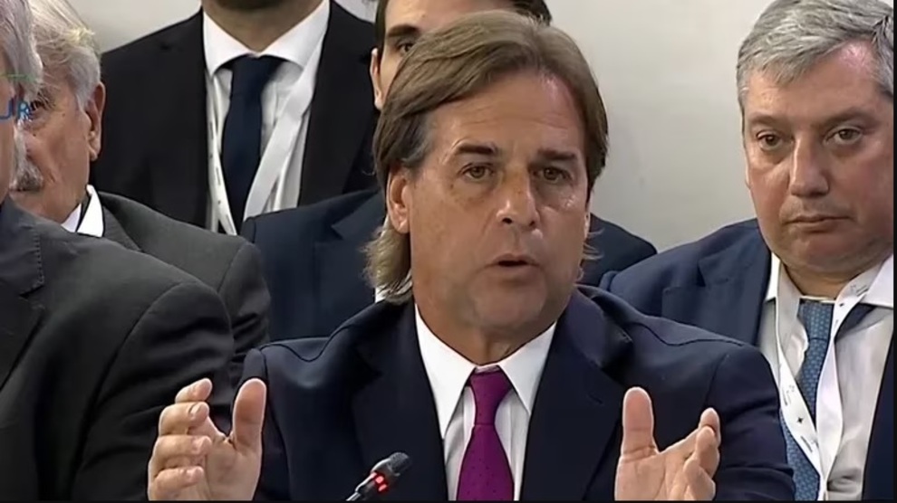 Lacalle Pou habla en la cumbre del Mercosur en Puerto Iguazú