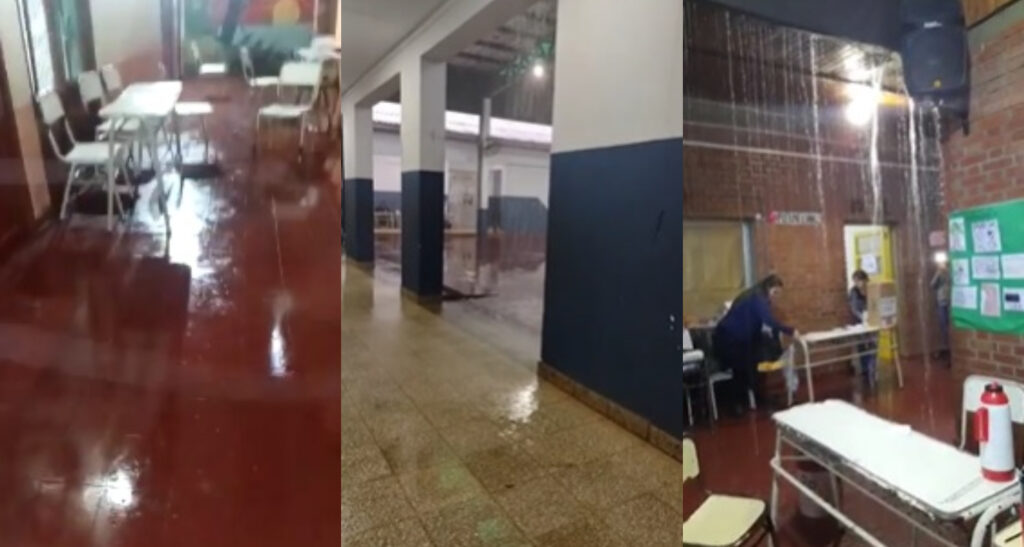 Los casos de inseguridad a nivel nacional “probablemente desalienten la participación electoral” 5 Escuelas totalmente inundadas la otra postal de las elecciones - 4