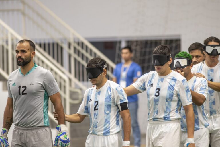 Los murciélagos antes de jugar la final