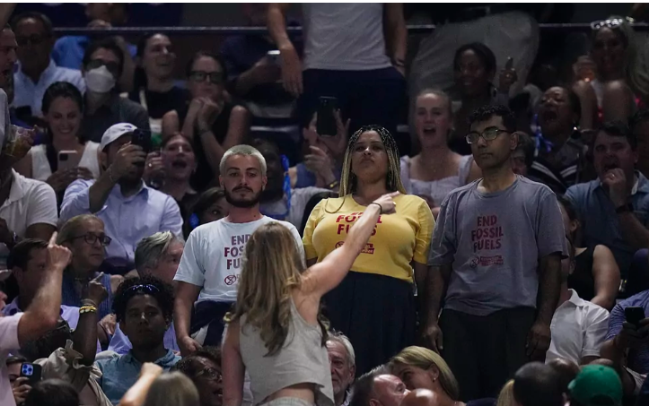 Protestas en el US Open