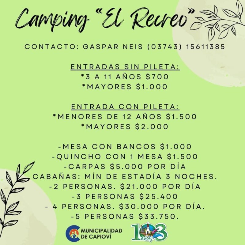 Vacaciones | Capioví, una localidad sobre la ruta 12 que recibe a cientos de turistas en el verano 8 capiovi9 - 7