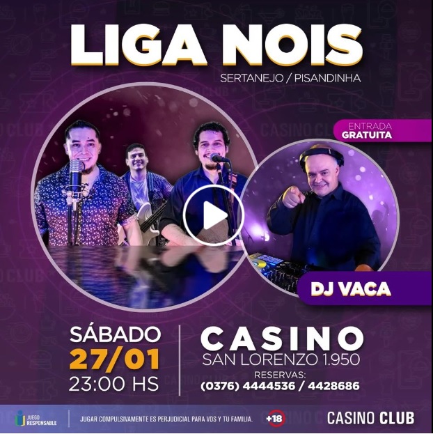 Espectáculos | El último fin de semana de enero llega con mucha música al Casino Club 8 liga - 7