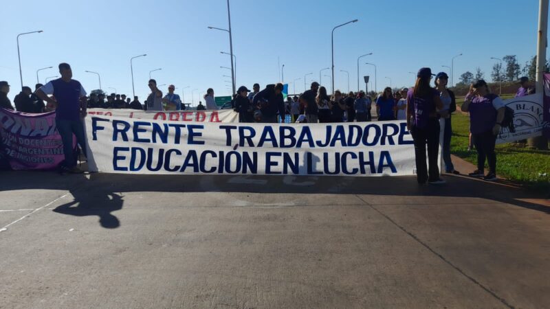 Paro docente y asamblea provincial este jueves en Eldorado paro docente01 - 1