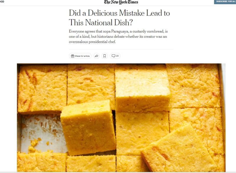 Gastronomía | De Paraguay para el mundo, la sopa paraguaya fue mencionada por el New York Times 4 sopa2 - 3