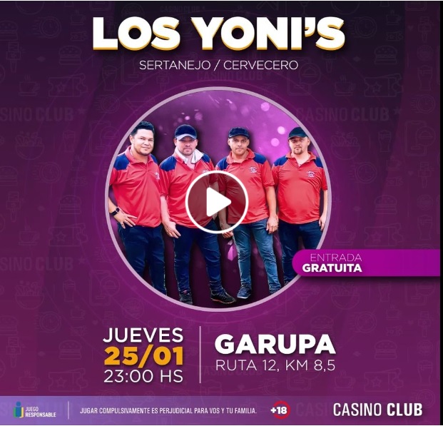 Espectáculos | El último fin de semana de enero llega con mucha música al Casino Club 4 yonis - 3