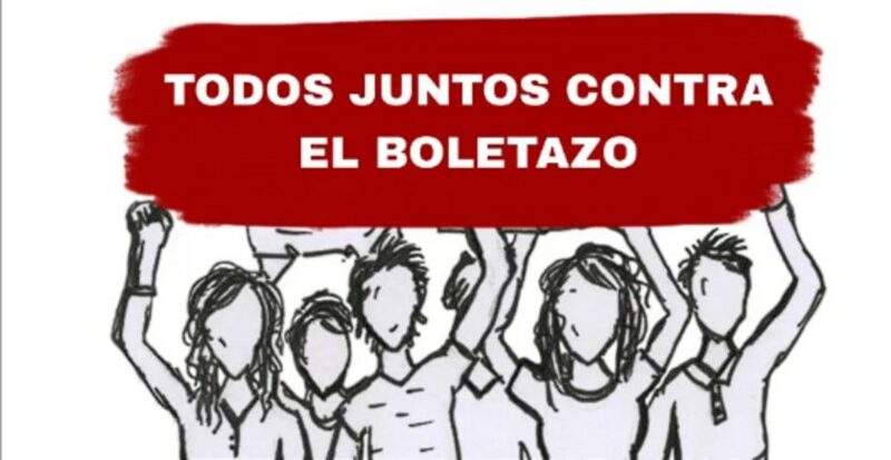 Todos juntos contra el boletazo - Transporte público