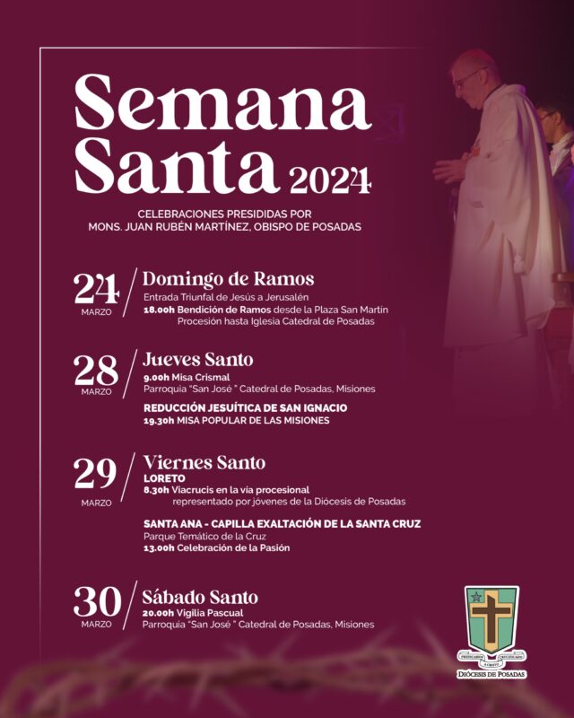 La diócesis de Posadas se prepara para celebrar la Semana Santa 2024 2 WhatsApp Image 2024 03 18 at 23.28.17 - 1