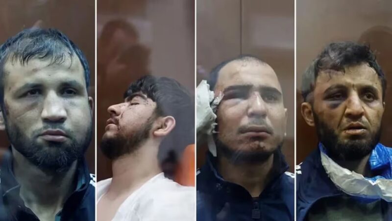 Ataque terrorista en Rusia | El gobierno mostró a los cuatro sospechosos y negó haberlos maltratado ataque terrorista en Rusia