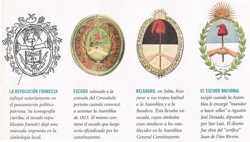 Día del Escudo Nacional Argentino, un símbolo que nos acompaña cómo nación desde 1813 3 evolucion escudo - 2