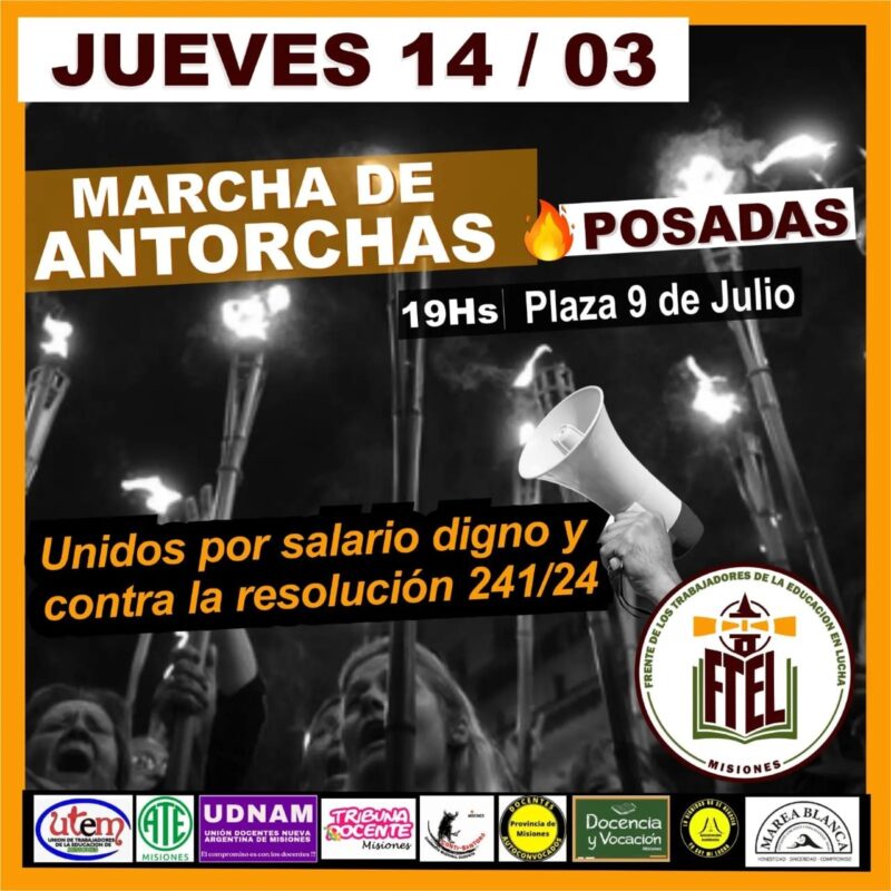 Educación | Docentes realizan asambleas y marchas de antorchas al seguir sin respuestas por parte del gobierno provincial 7 image 27 - 6
