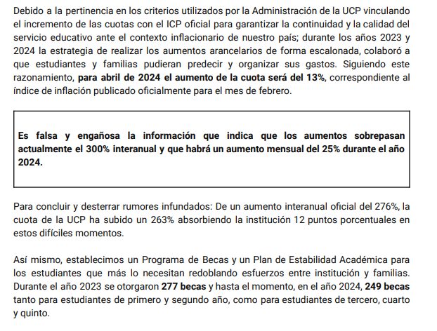 La Cuenca del Plata contestó las denuncias efectuadas en este medio por alumnos y exalumnos que manifestaron su insatisfacción con aspectos internos 2 image 62 - 1