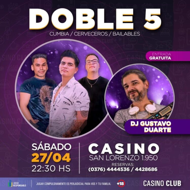 El Casino Club despide el mes de abril con mucha música y el mejor talento de la región 6 27 4 - 5