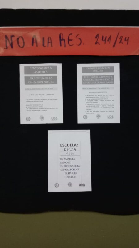 Docentes llevan adelante medidas de fuerza de dos horas en escuelas de Misiones 3 asambleas de docentes en Misiones por reclamo salarial de UDA AMET y Semab CEA 7 - 2