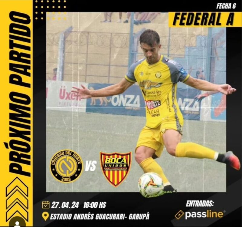 Fútbol | Crucero del Norte buscará recuperarse esta tarde ante Boca Unidos por el Torneo Federal A 4 fecha - 3