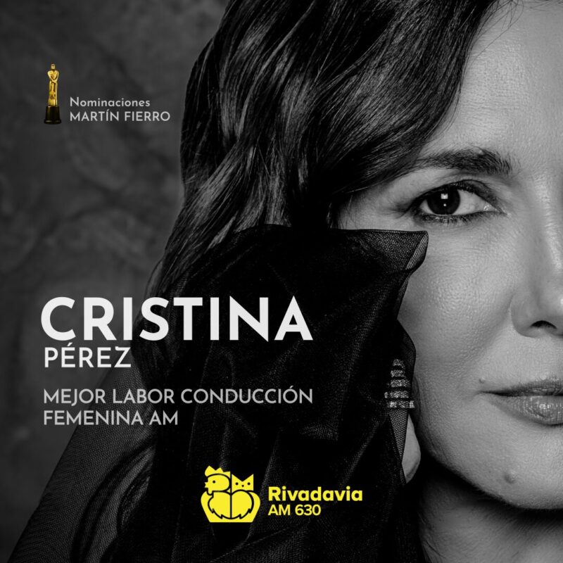 Premios Martín Fierro | Las voces de Rivadavia ternadas a los premios de Radio 5 MAIN Nomi Cristina 0 00 00 21 - 4