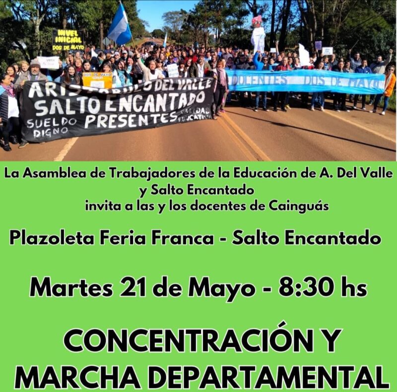 Protestas en Misiones | El epicentro será este martes el puente de Garupá y el Comando Radioeléctico en Posadas 16 WhatsApp Image 2024 05 21 at 7.41.57 AM - 15