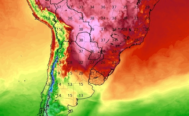 Calor extremo y riesgo máximo de incendios: lunes sofocante en Misiones 6 burbuja de calor 2 - 5