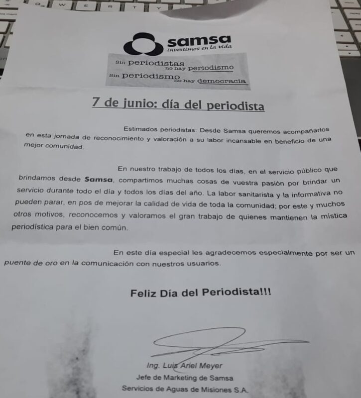7 de junio | Día del Periodista, brindis reforzado por la verdad y el compromiso social 3 SAMSA - 2