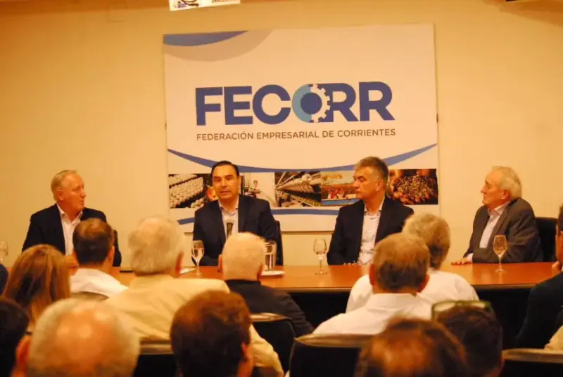 Corrientes | “Valdés anunció que el segundo puente con Chaco, tiene el financiamiento internacional” Valdes con los empresarios de la Fecorr Corrientes - 1