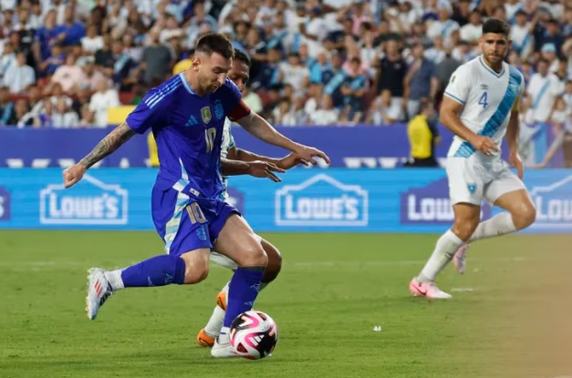 Fútbol de selección | Argentina goleó a Guatemala en el cierre de la gira previa a la Copa América 4 messi - 3