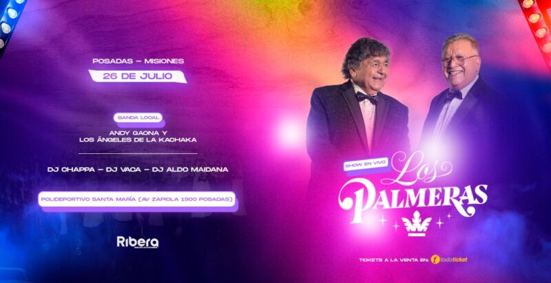 Posadas | “Los Palmeras” llegan con un espectáculo especial este viernes 3 LOS PALMERAS 2024 2 - 2