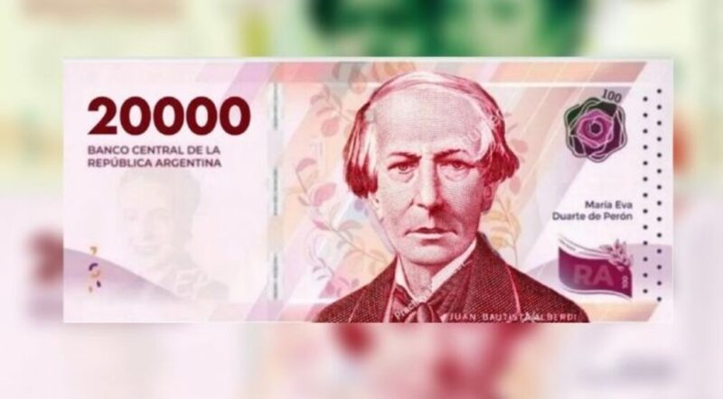 El Gobierno anuncia la circulación de nuevos billetes de $20.000 a partir de octubre billetes 1 - 3