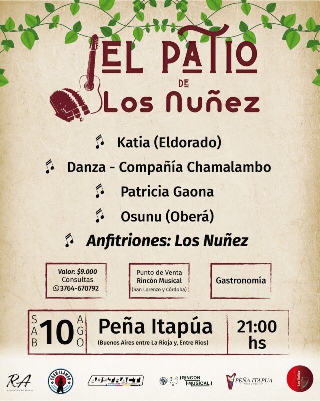 Posadas | Vuelve el “Patio de Los Nuñez” con un homenaje a Blasito Martínez Riera 5 patio - 4