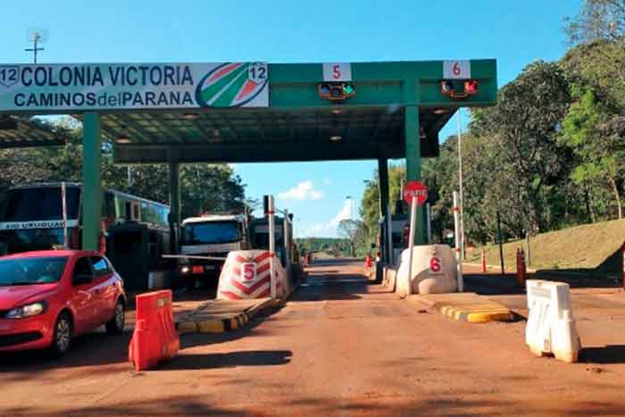 Vuelven a subir los peajes de Santa Ana y Victoria sobre la ruta 12 en Misiones Pr peaje 2021 06 27 - 2