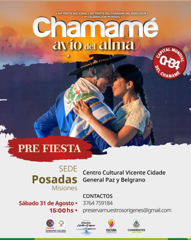 Pre Fiesta Nacional del Chamamé | Continúan las inscripciones para la selección de talentos en la sede Posadas 3 chamame - 2