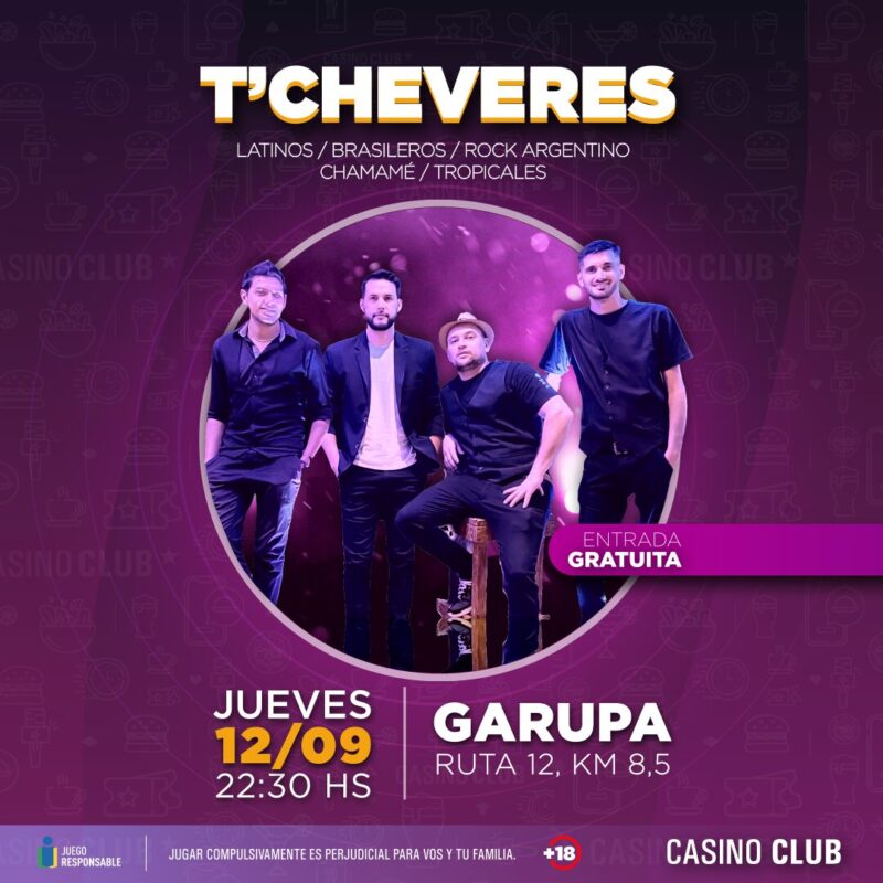Septiembre con espectáculos de primer nivel en el Casino Club 9 24 09 12 TCHEVERES Flyer Feed - 8