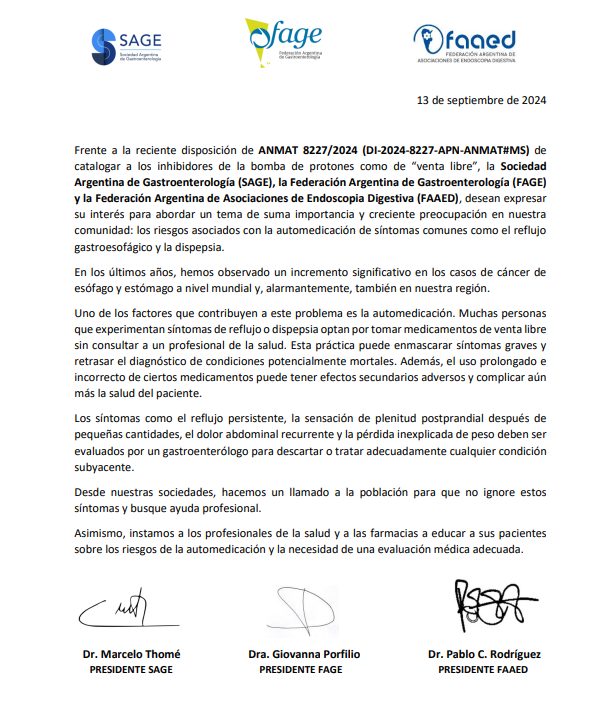 Automedicación y peligros de la venta libre | Crece la preocupación por el uso desmedido de prazoles 3 comunicado anmat - 2