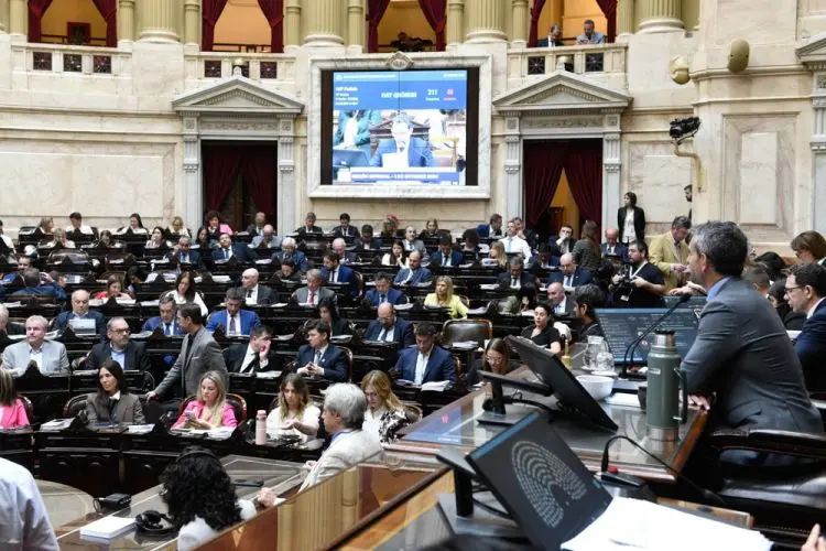Doble sesión en Diputados la semana que viene para aprobar el Presupuesto 2026 Sesion diputados 1 octubre 2024 Martin menem - 3