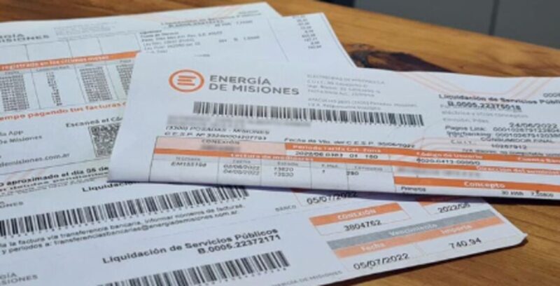 Facturas de la luz | Investigan 4 prestadoras de servicio que agregan cargos externos a sus cobros en Misiones facturas 1 - 1