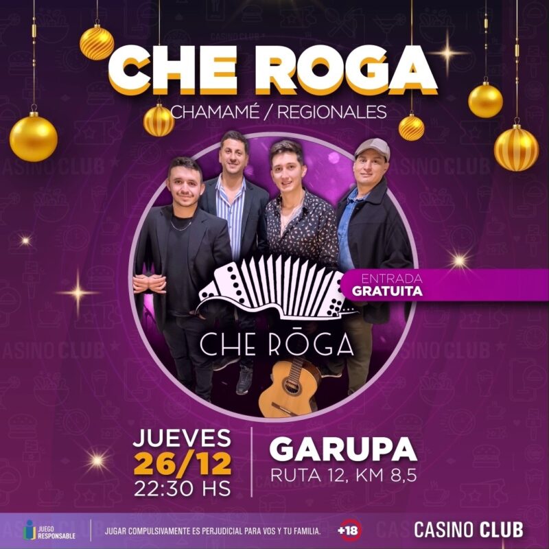 Último fin de semana del año con todo en el Casino Club 2 che roga - 1