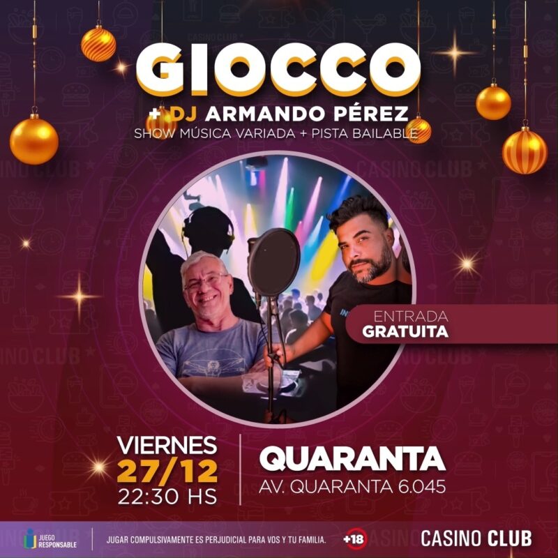 Último fin de semana del año con todo en el Casino Club 4 giocco - 3