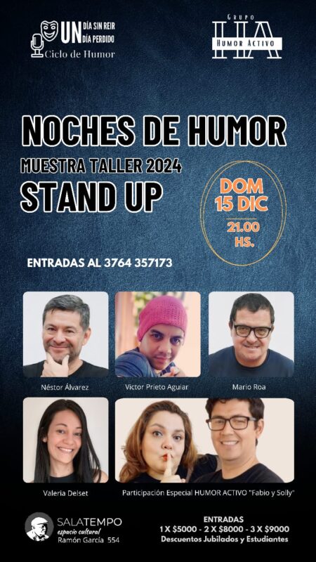 Humor Activo presenta “Un día sin reir, un día perdido”, Ciclo de Humor 13 humor - 12