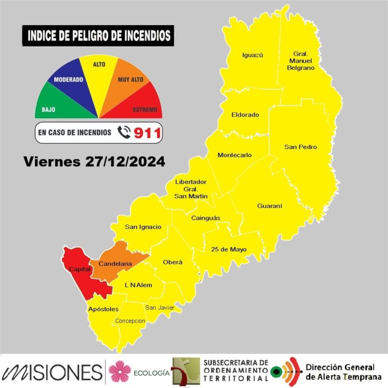 Posadas en riesgo extremo por peligrosidad de incendios 3 incendios - 2