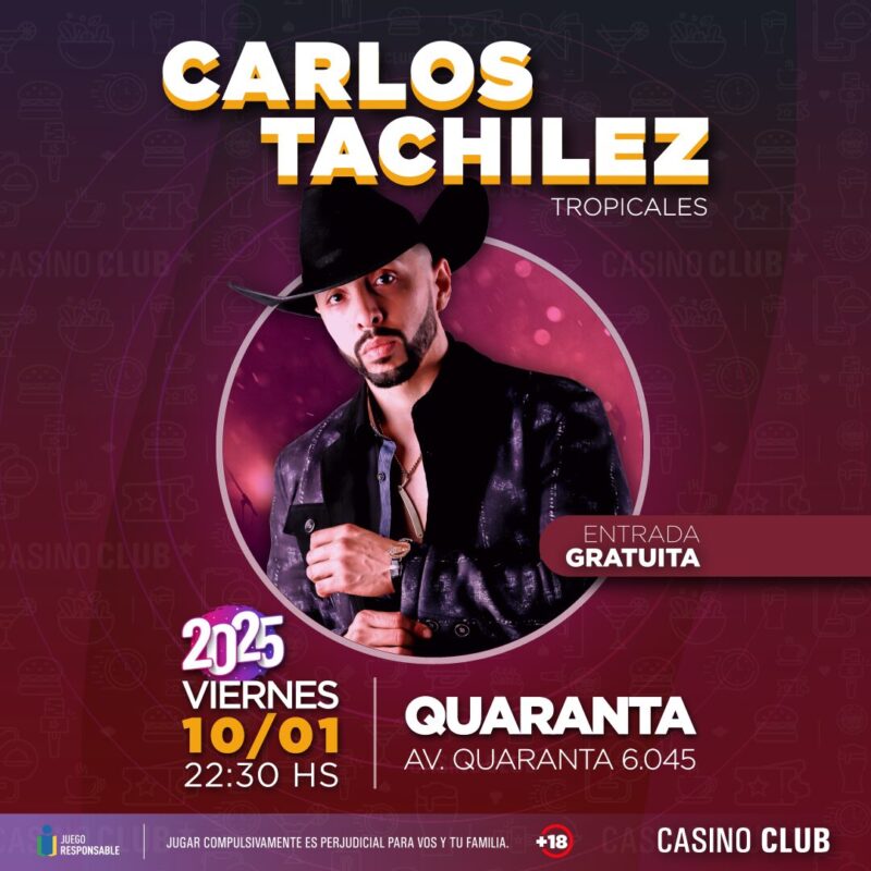 Enero con muy buena música, mucho talento en el Casino Club 9 25 01 10 CARLOS TACHILEZ Flyer Feed - 8