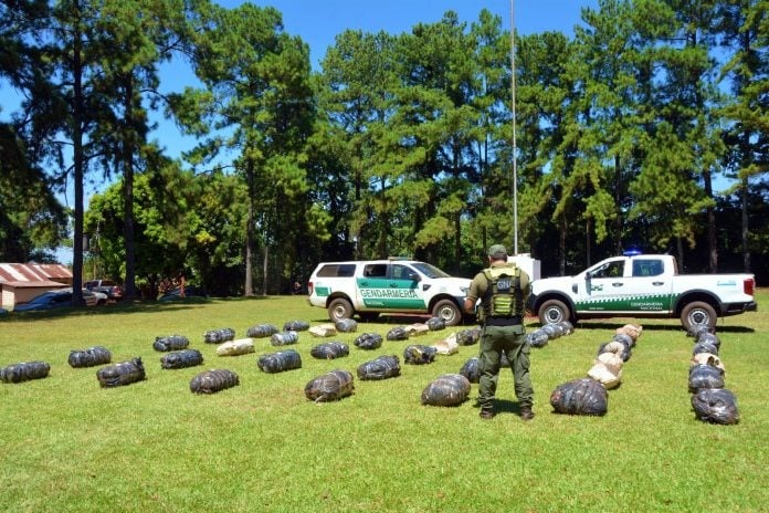 Narcotráfico | Hallaron más de 750 kilos de marihuana en el monte de Puerto Esperanza puerto esperanza