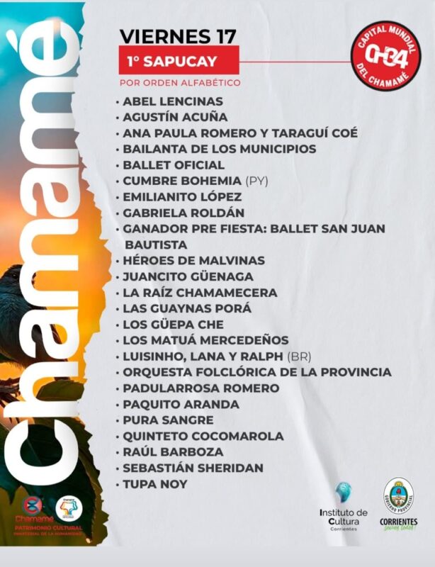 Avío del Alma | La Fiesta Nacional del Chamamé ya tiene su grilla completa con artistas de primer nivel 5 chamame grilla 5 - 4