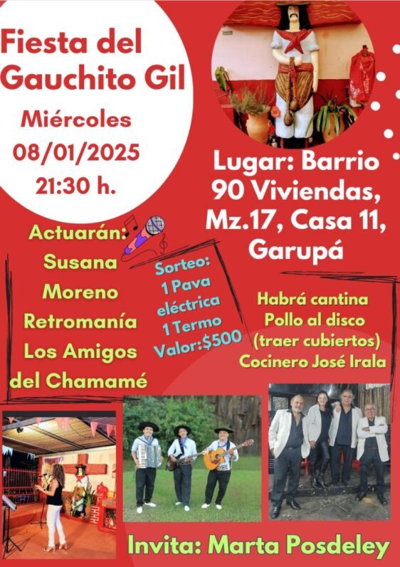 Garupá celebra la 16ª Fiesta del Gauchito Gil con música, fe y tradición 3 h - 2