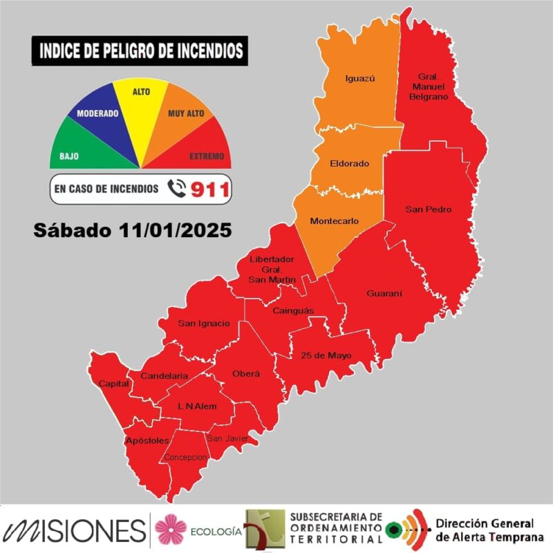 Arde Misiones | Hubo más de 120 operativos para controlar incendios en los primeros 10 dias de enero 6 incendios sabado - 5