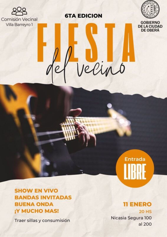 Oberá se prepara para la 6° edición de la Fiesta del Vecino 3 n - 2
