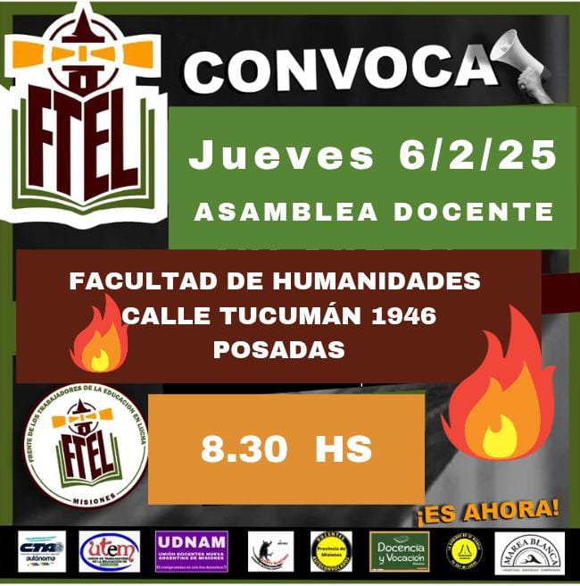 FTEL convocó a una nueva asamblea docente en medio de tensiones salariales 4 WhatsApp Image 2025 02 03 at 15.14.30 - 3