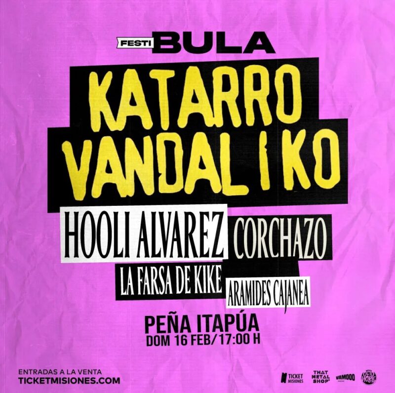 Katarro Vandaliko llega a Misiones para la primera edición del "Festi Bula" 6 festi bula - 5