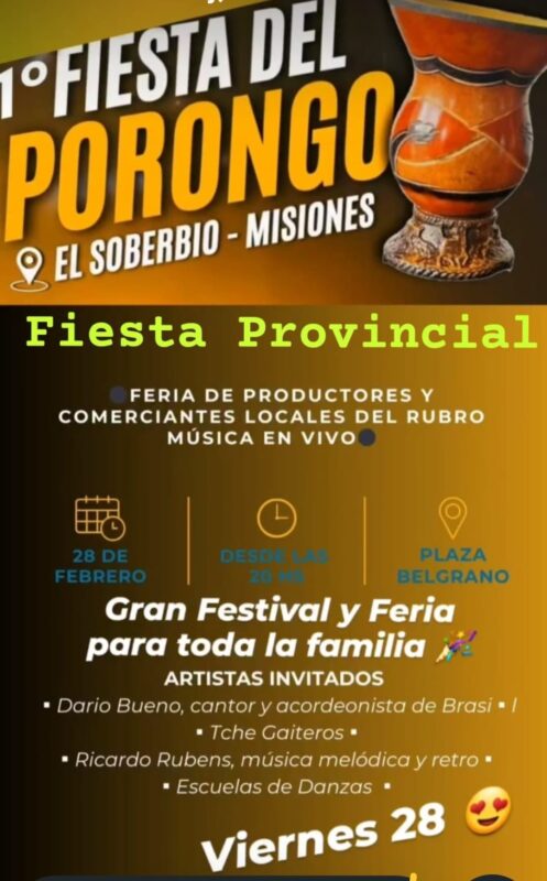 Agenda de eventos para este fin de semana en Misiones: ¡Carnavales y Celebraciones! 16 porongo - 15