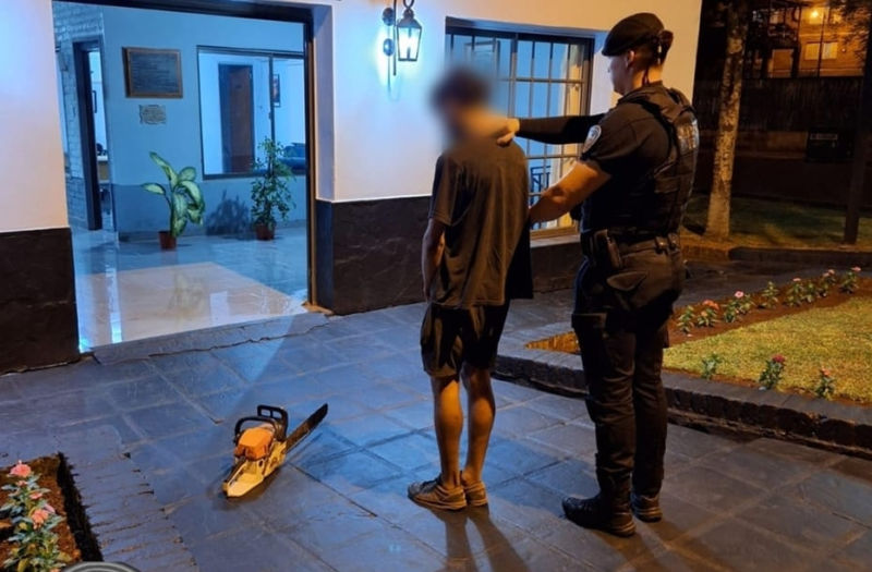 Detienen a “Diablo” y su cómplice por robos en distintos barrios de Oberá diablo en Obera - 2