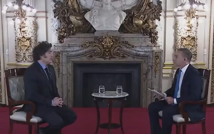 $Libra | Javier Milei junto a Luis Majul, “La dos veces condenada es ella” dijo sobre Cristina Fernández 3 milei majul - 2