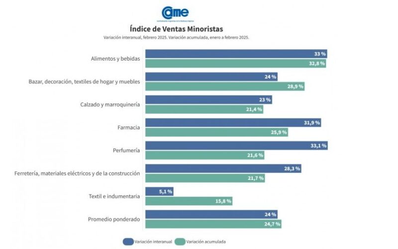 Pymes Argentinas: Fuerte suba interanual en febrero, pero se registró un retroceso mensual en las ventas 8 sector - 7